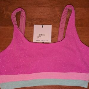 Beach Riot Pink and Mint Bralette